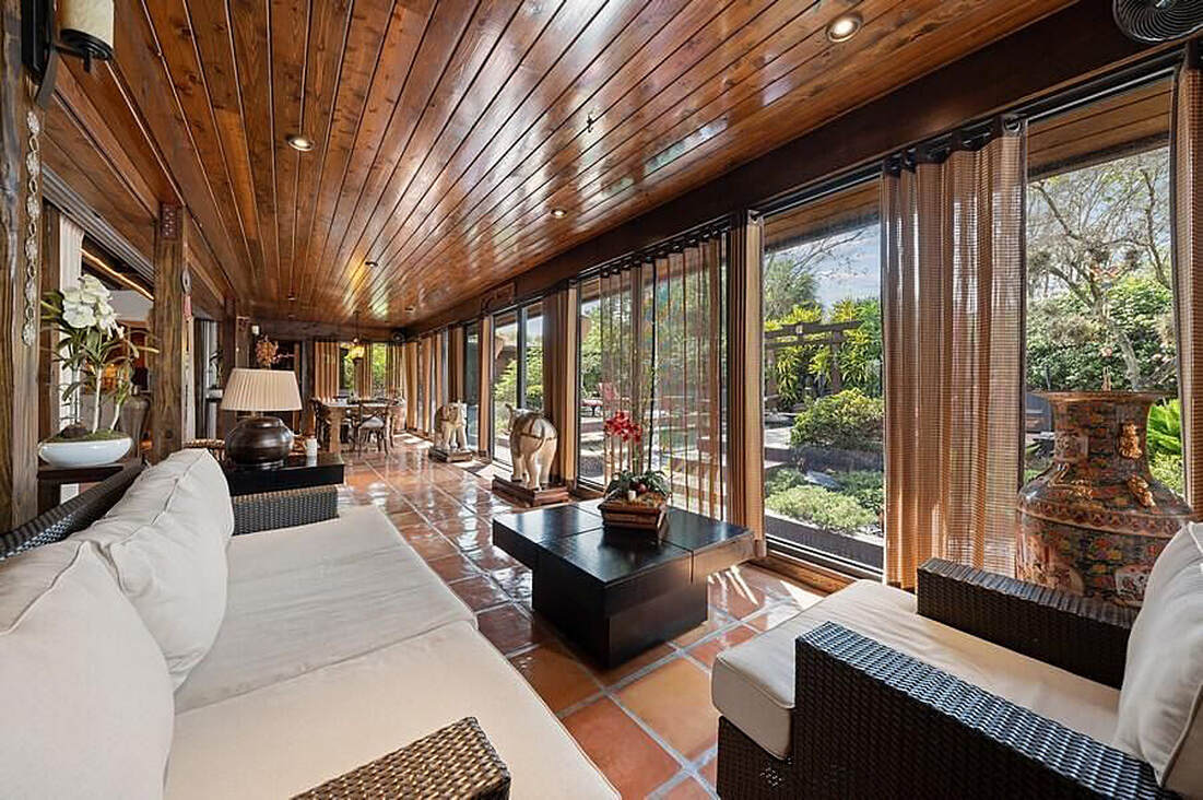 Classic mid-century modern Florida home, 4/4, approx. 2780 sf under air, pool, asking $2.85m